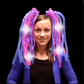 Pink & Blue Light Up LED Dread Lock